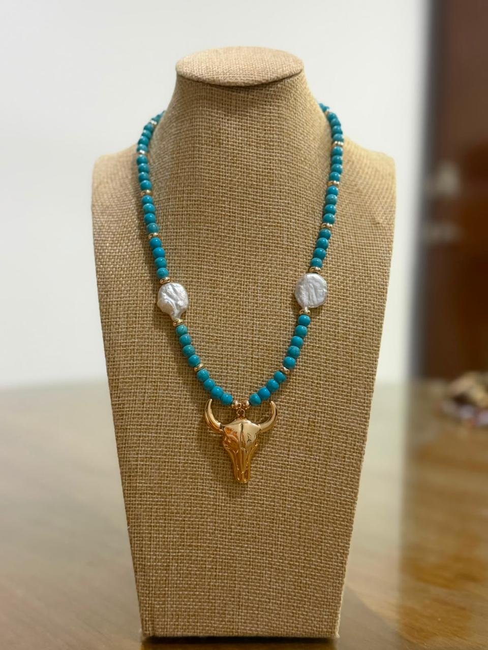 Collar Toro Turquesa