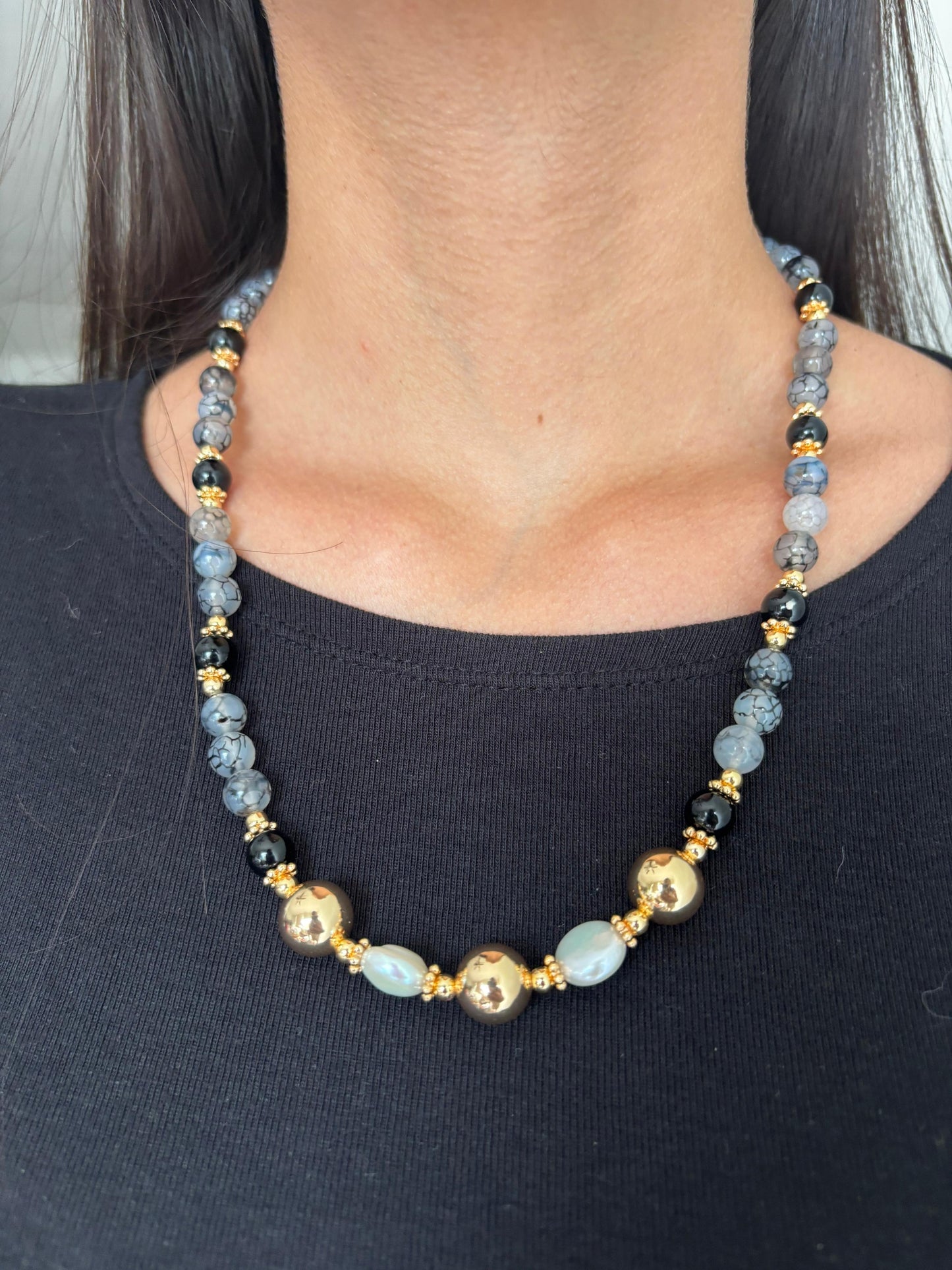 Collar marmoleado P•U
